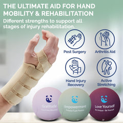 MindPanda pelota en mano mostrando tamaño ergonómico y comodidad