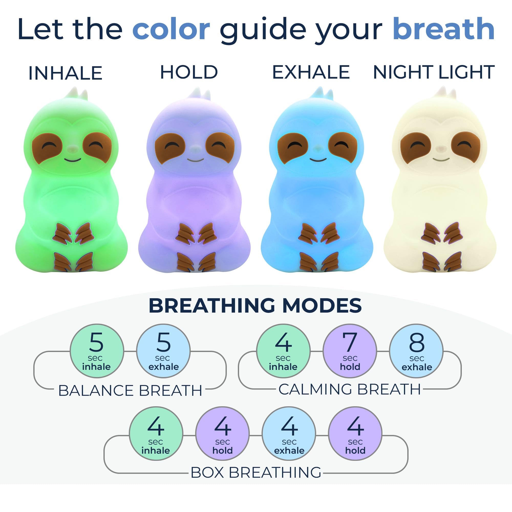 Mindsight Breathing Buddha detalle de silicona suave que facilita agarre cómodo