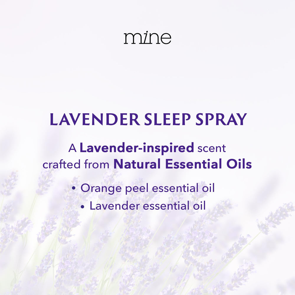Spray Mine sobre mesita creando atmósfera de dormitorio serena