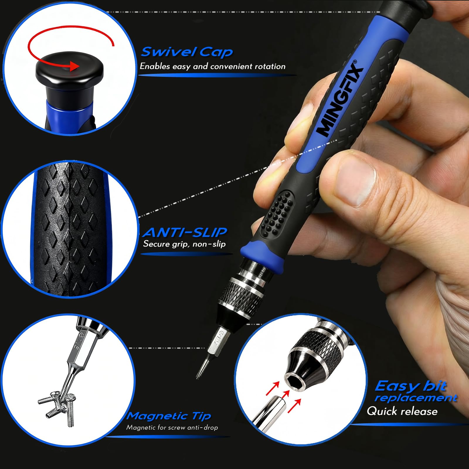 MINGFIX tornillos organizados en 24 compartimentos para encontrar piezas rápidamente