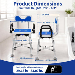 Mipllw respaldo y reposabrazos desmontables para configuraciones versátiles