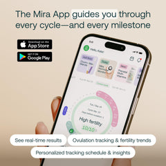 Etiqueta Mira con instrucciones y códigos legibles, compartir con médico