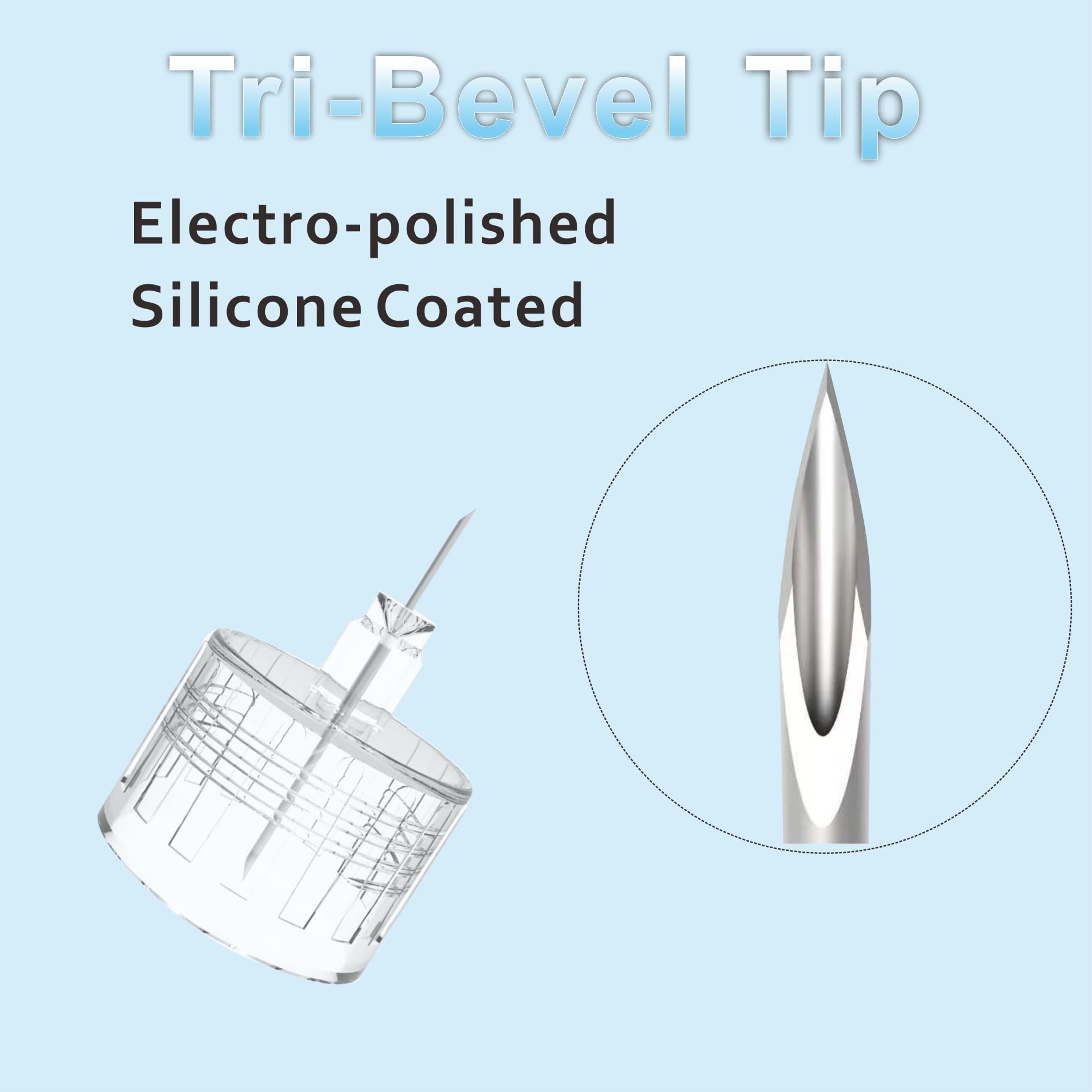 MireMed tapa transparente comprobación de burbujas y limpieza