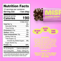 Misfits barra abierta con centro fudge y sabor intenso