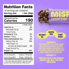 Misfits primer plano del centro fudge enfatizando textura y sabor