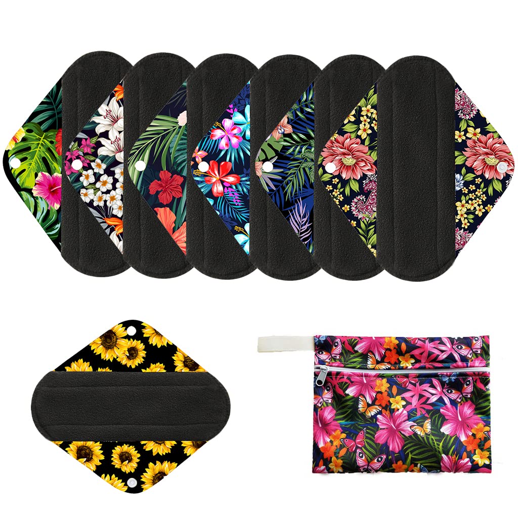 MissC2C pack frontal mostrando seis compresas y bolsita, práctico y ecológico