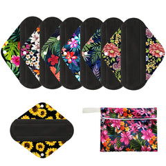 MissC2C pack frontal mostrando seis compresas y bolsita, práctico y ecológico