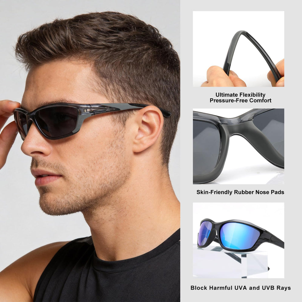 Missfive gafas junto a una regla mostrando escala y tamaño real