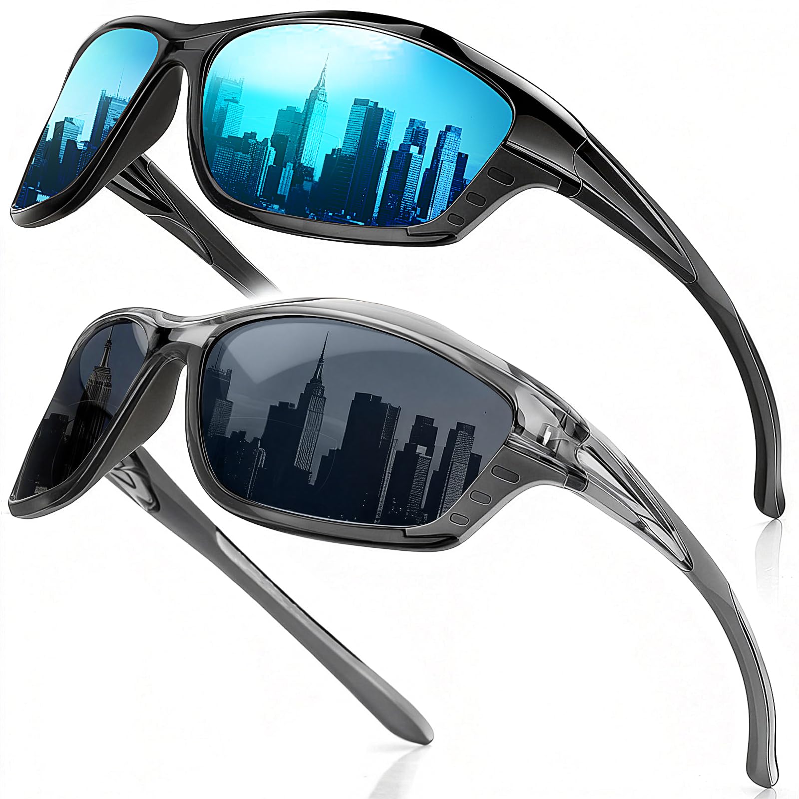Missfive vista frontal del pack de dos gafas mostrando colores y diseño, comodidad inmediata