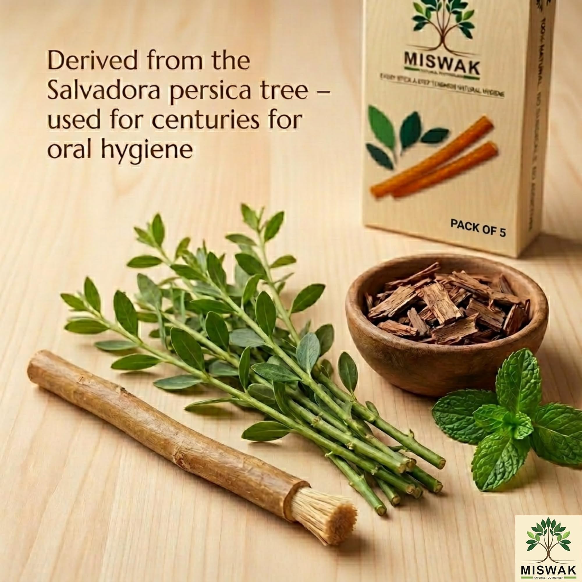 MISWAK sticks envasados al vacío preservando frescura