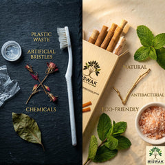 MISWAK comparación de tamaño con una cuchara para referencia