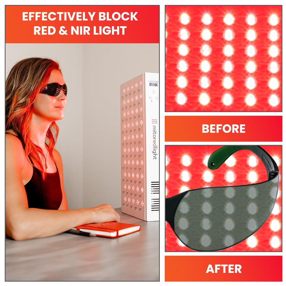 Mito Red Light textura de lentes y limpieza fácil para mantenimiento