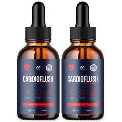 MJO Cardioflush frontal del envase mostrando presentación pack de 2 y claridad