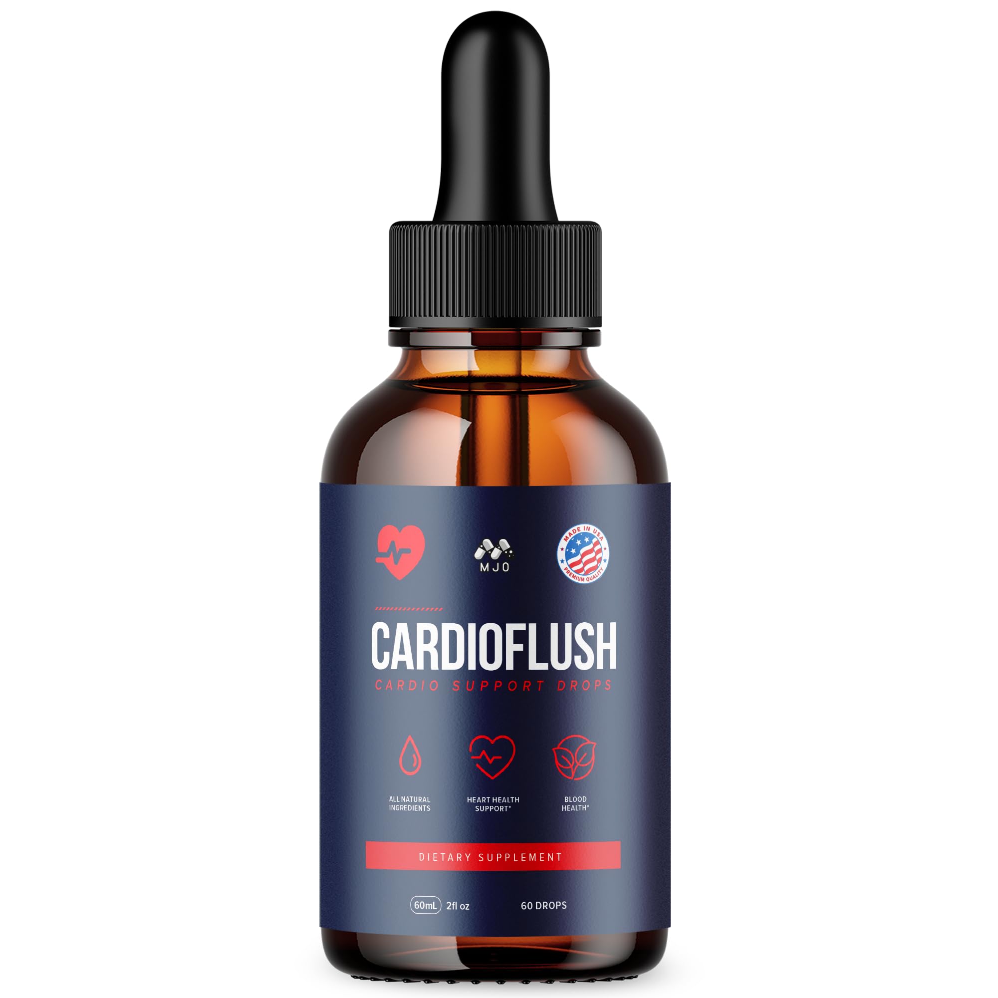 MJO Cardioflush frontal mostrando el envase, fácil identificación y conveniencia