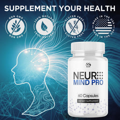 MJO Neuro Mind Pro envase abierto con cápsulas visible para transparencia