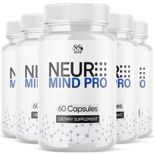 MJO frasco Neuro Mind Pro frente mostrando diseño y beneficio bienestar