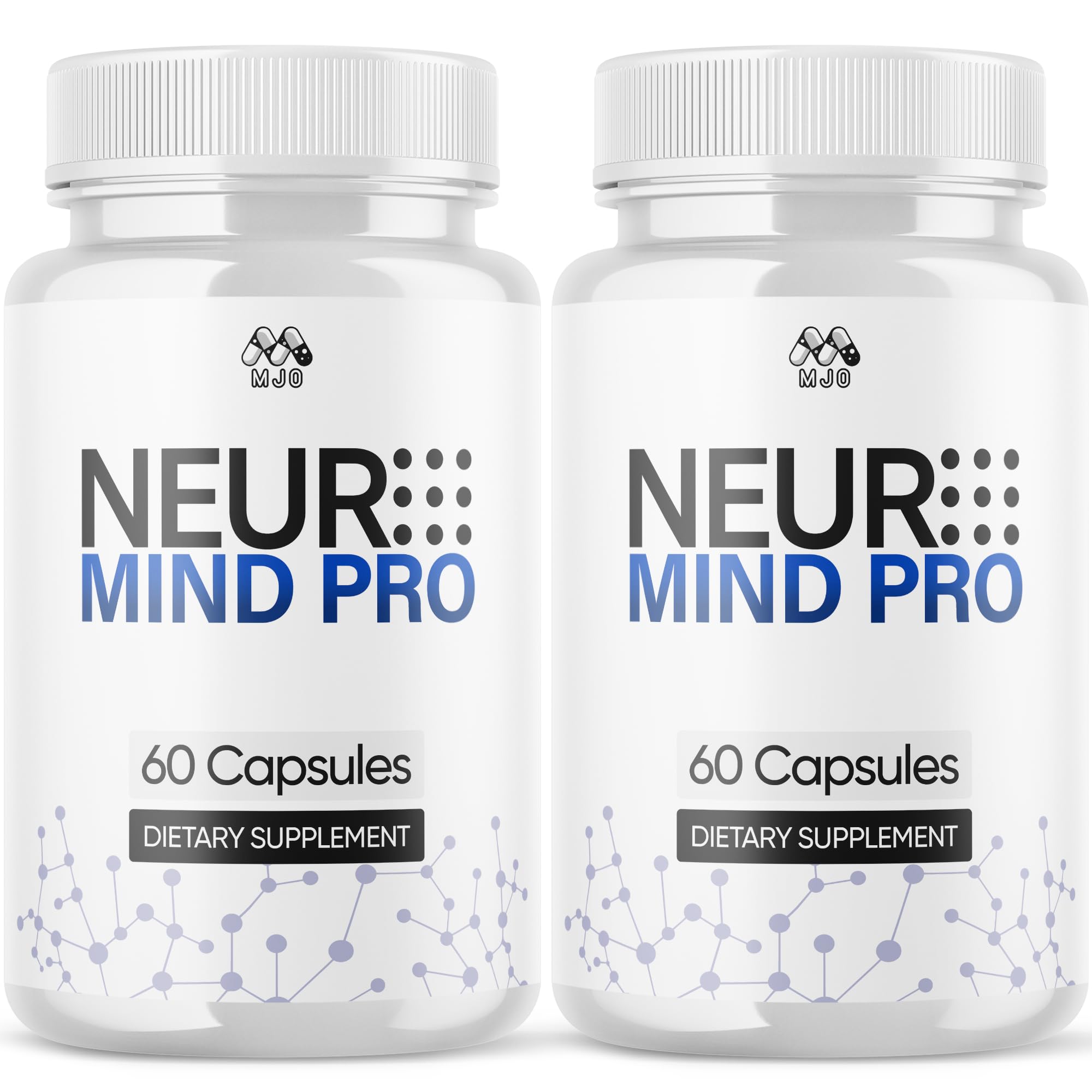 MJO Neuro Mind Pro frontal mostrando el envase y beneficio de conveniencia