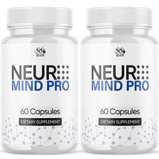 MJO Neuro Mind Pro frontal mostrando el envase y beneficio de conveniencia