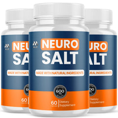 MJO Neuro Salt frasco frontal mostrando marca y beneficio de apoyo diario