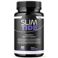 MJO envase frontal mostrando SlimTide y beneficio de soporte diario