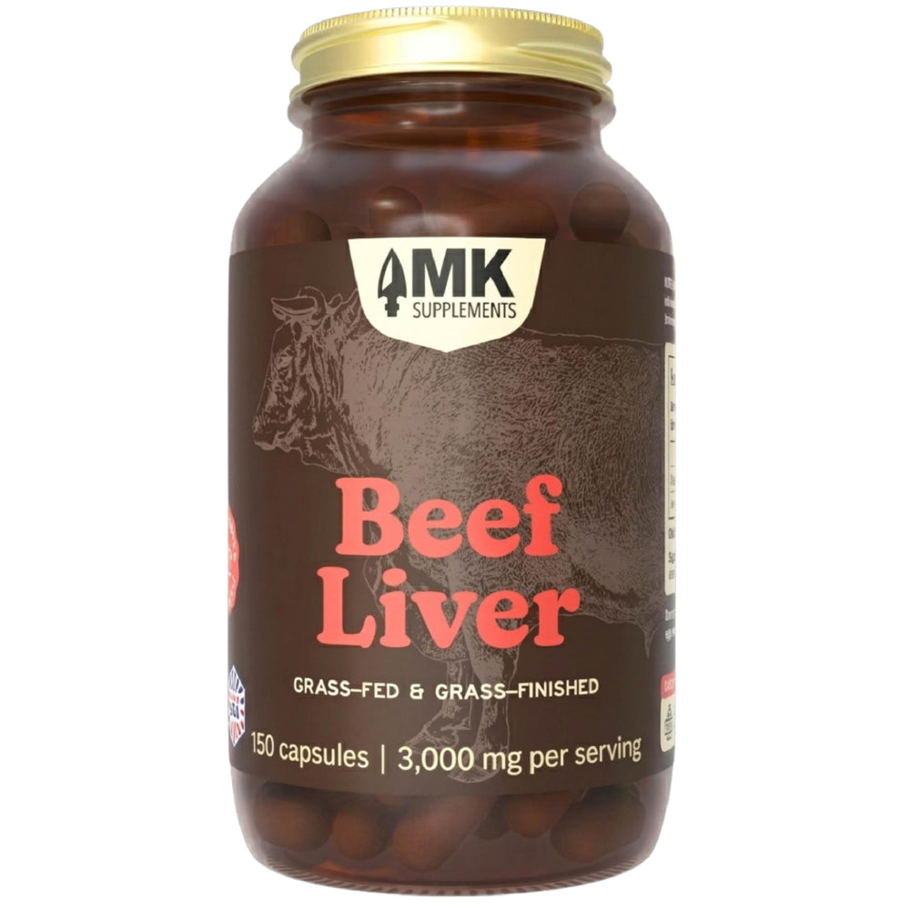 MK Supplements frente del envase mostrando el producto y beneficios