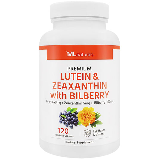 ML Naturals frasco delantero que muestra el producto y beneficios visuales