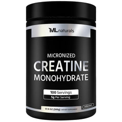 ML Naturals envase frontal mostrando tamaño y cantidad, transmite confianza y claridad