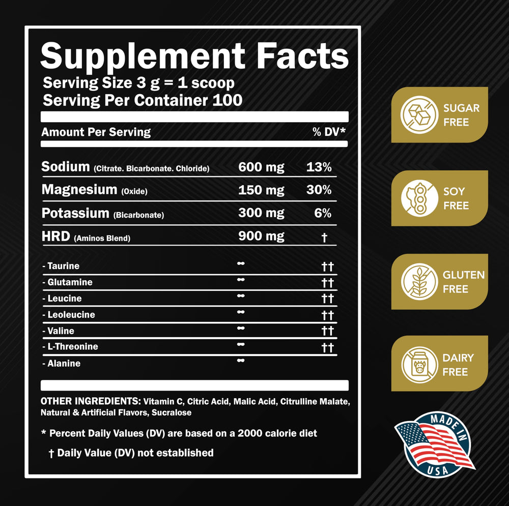 MMA Nutrition envase junto a mano para comparar tamaño y ahorro por ración
