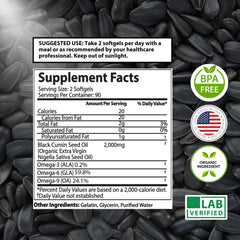 Mother Nature Organics etiqueta con ingredientes y estandarización 2% TQ