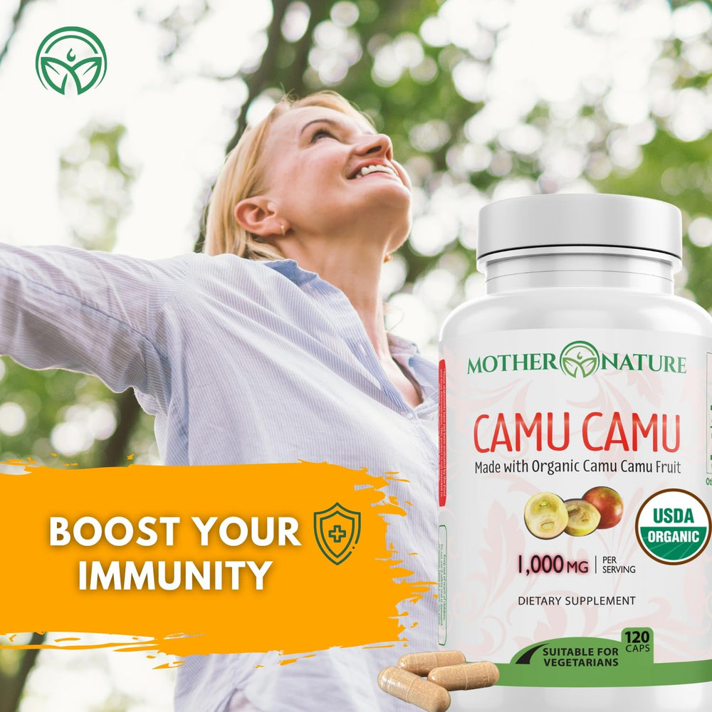 Mother Nature Organics polvo de camu camu y bayas orgánicas, fuente natural