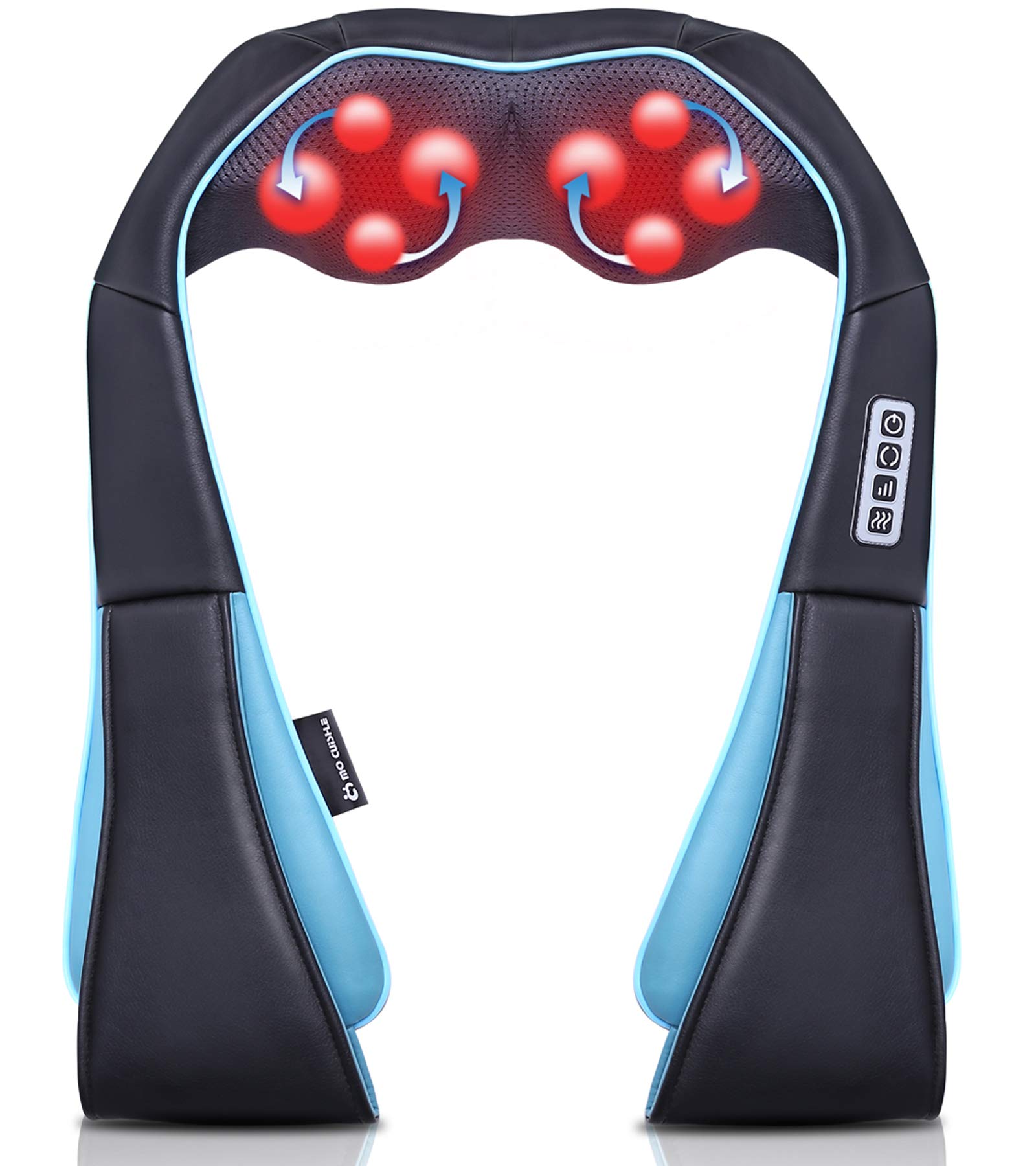 Mo Cuishle vista frontal del masajeador mostrando diseño ergonómico y comodidad