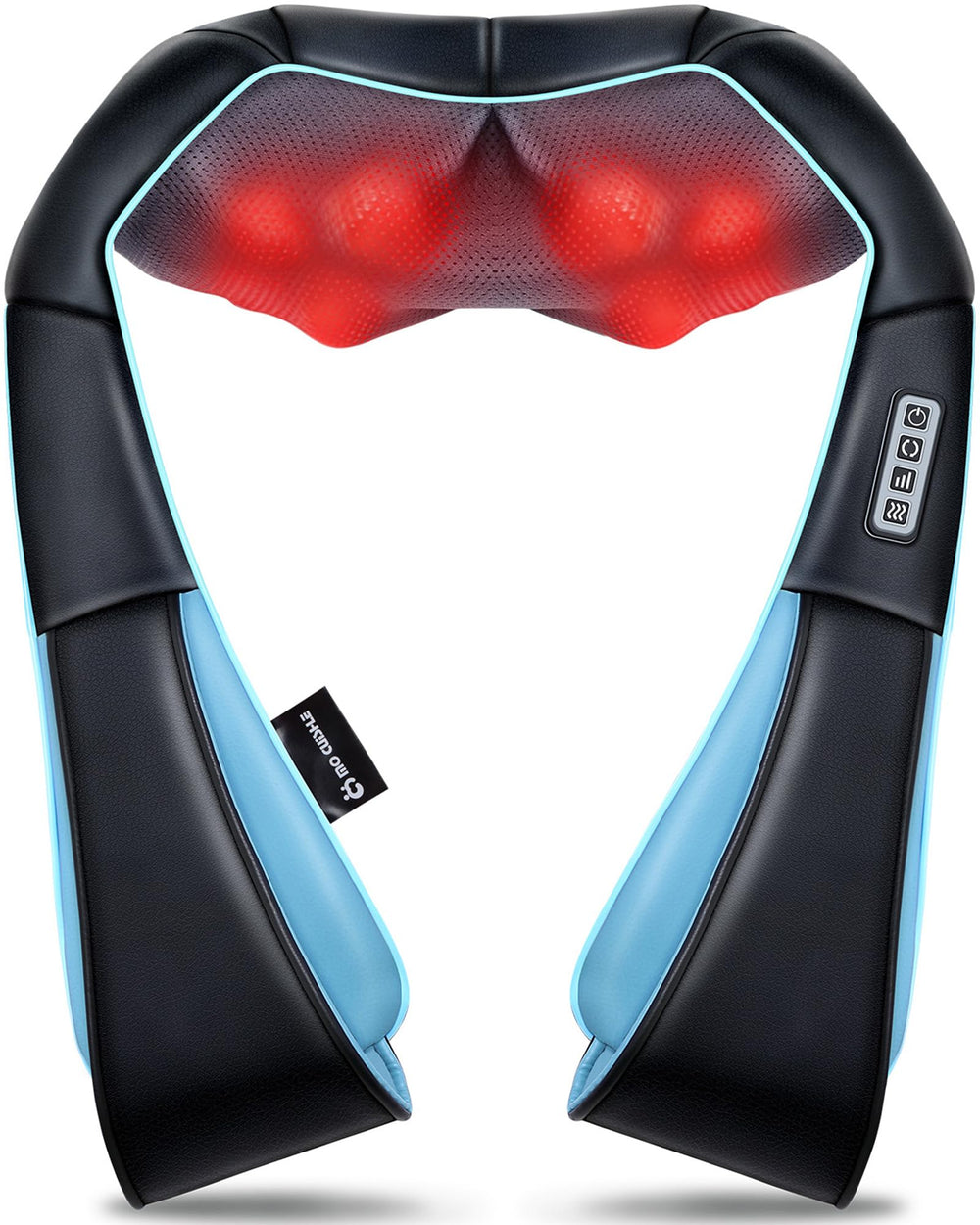 Mo Cuishle vista frontal del masajeador mostrando diseño ergonómico y comodidad