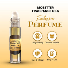 MOBETTER FRAGRANCE OILS detalle del rodillo roll on mostrando aplicador práctico