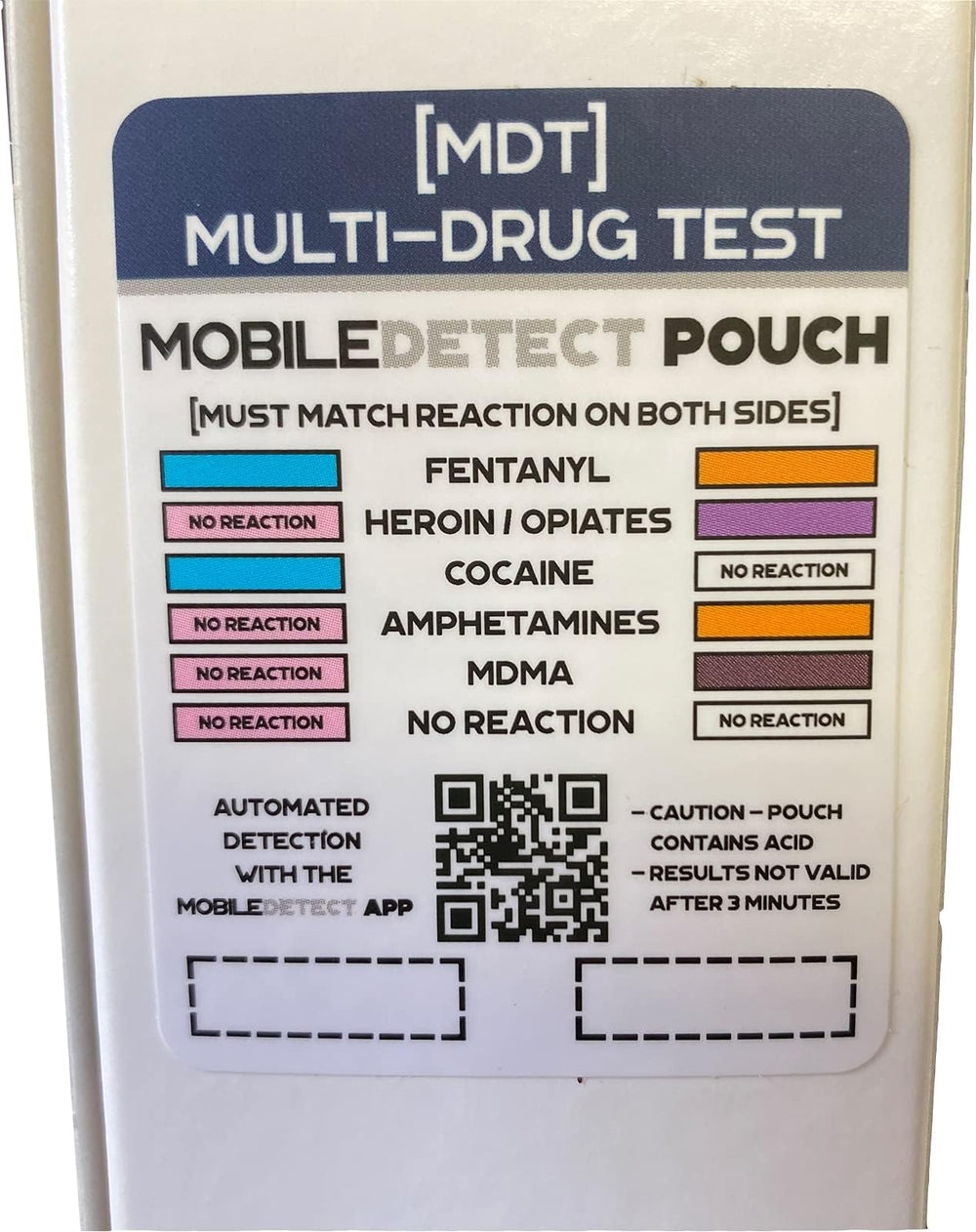 Mobile Detect Pouch comparativa de tamaño con mano, compacto y portátil