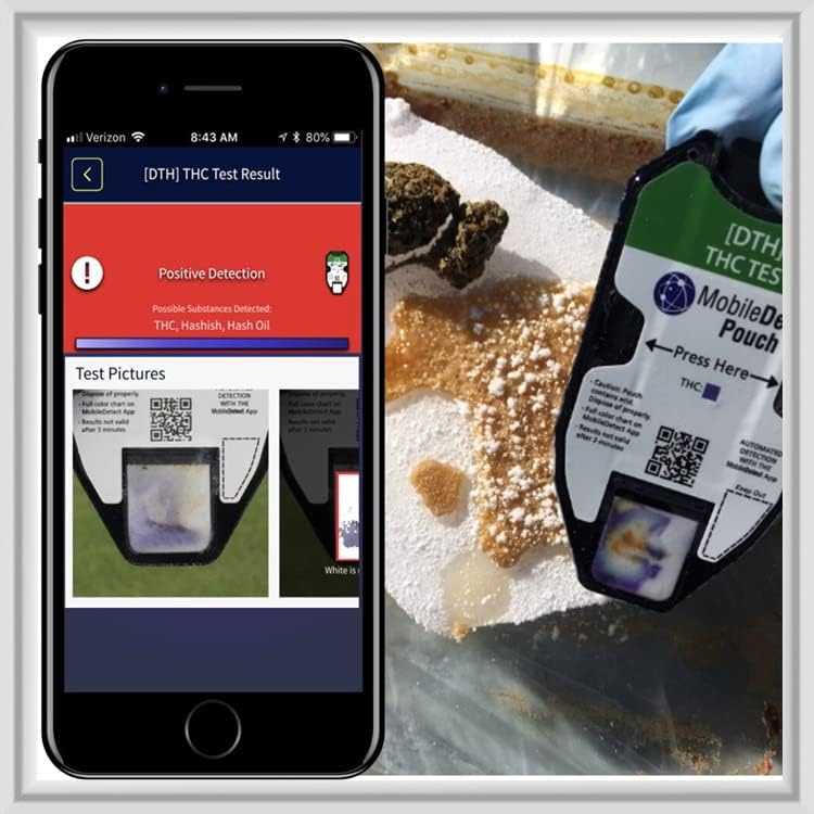 Mobile Detect Pouch detalle del hisopo con almohadilla absorbente, recolección eficaz