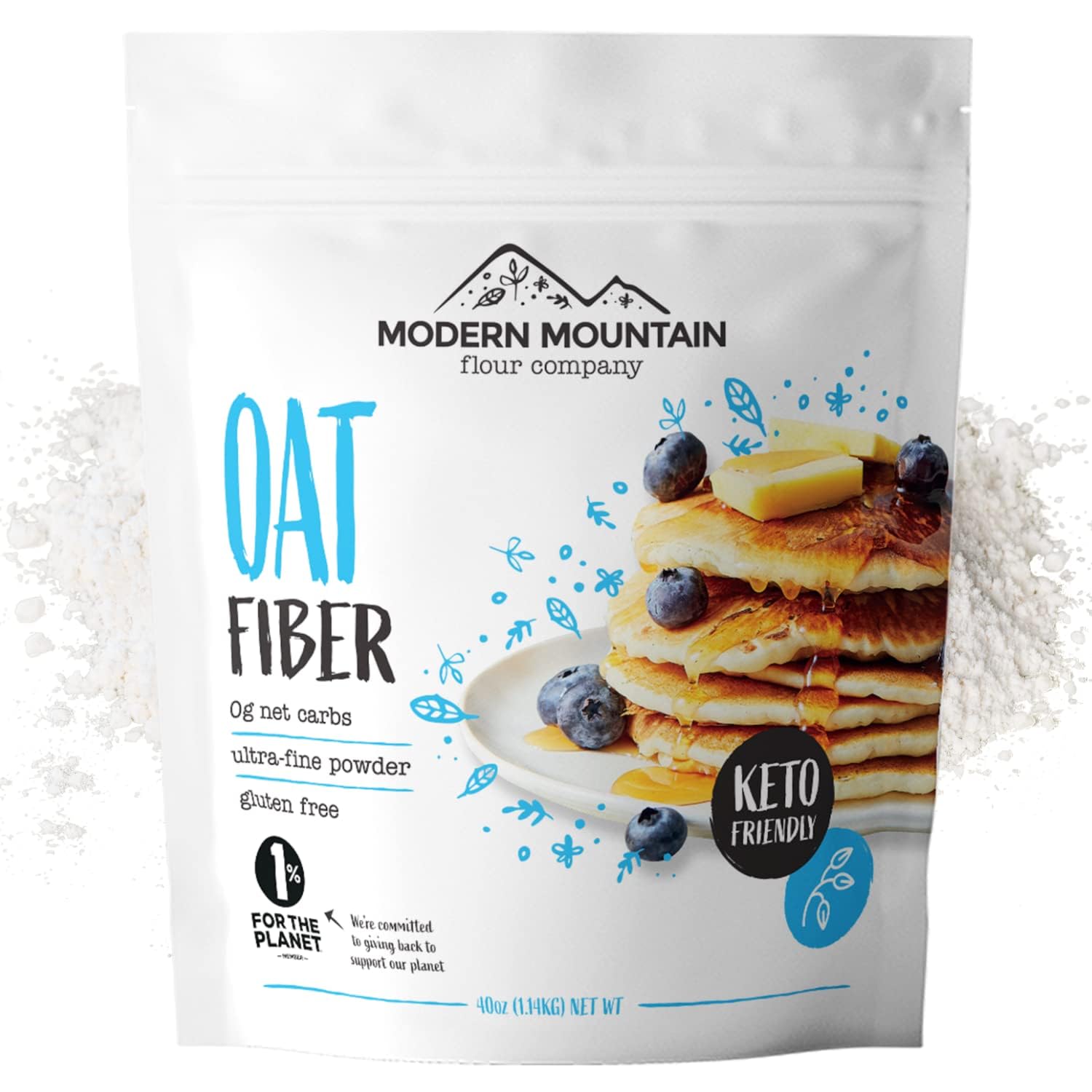 MODERN MOUNTAIN paquete frente mostrando producto y beneficios