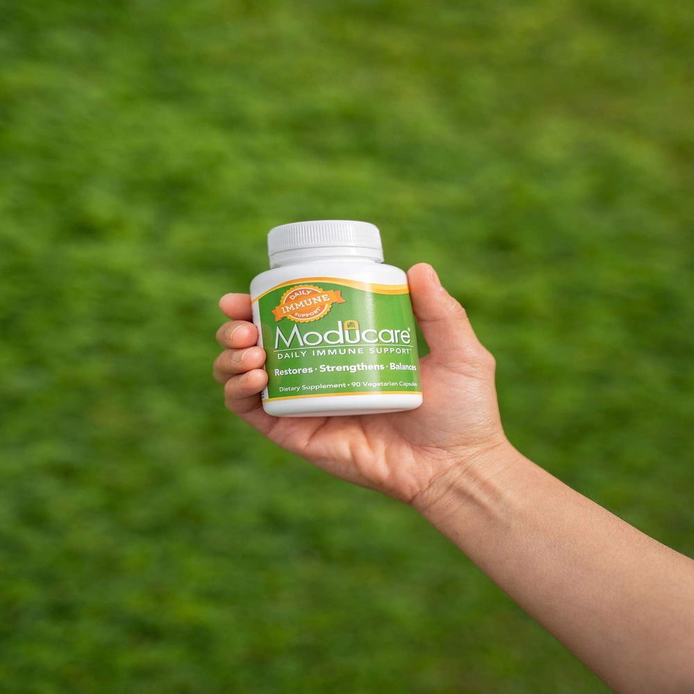 Moducare ingredientes vegetales cerca resaltando origen vegetal y pureza
