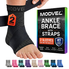 Modvel tobillera frontal mostrando diseño y ajuste cómodo