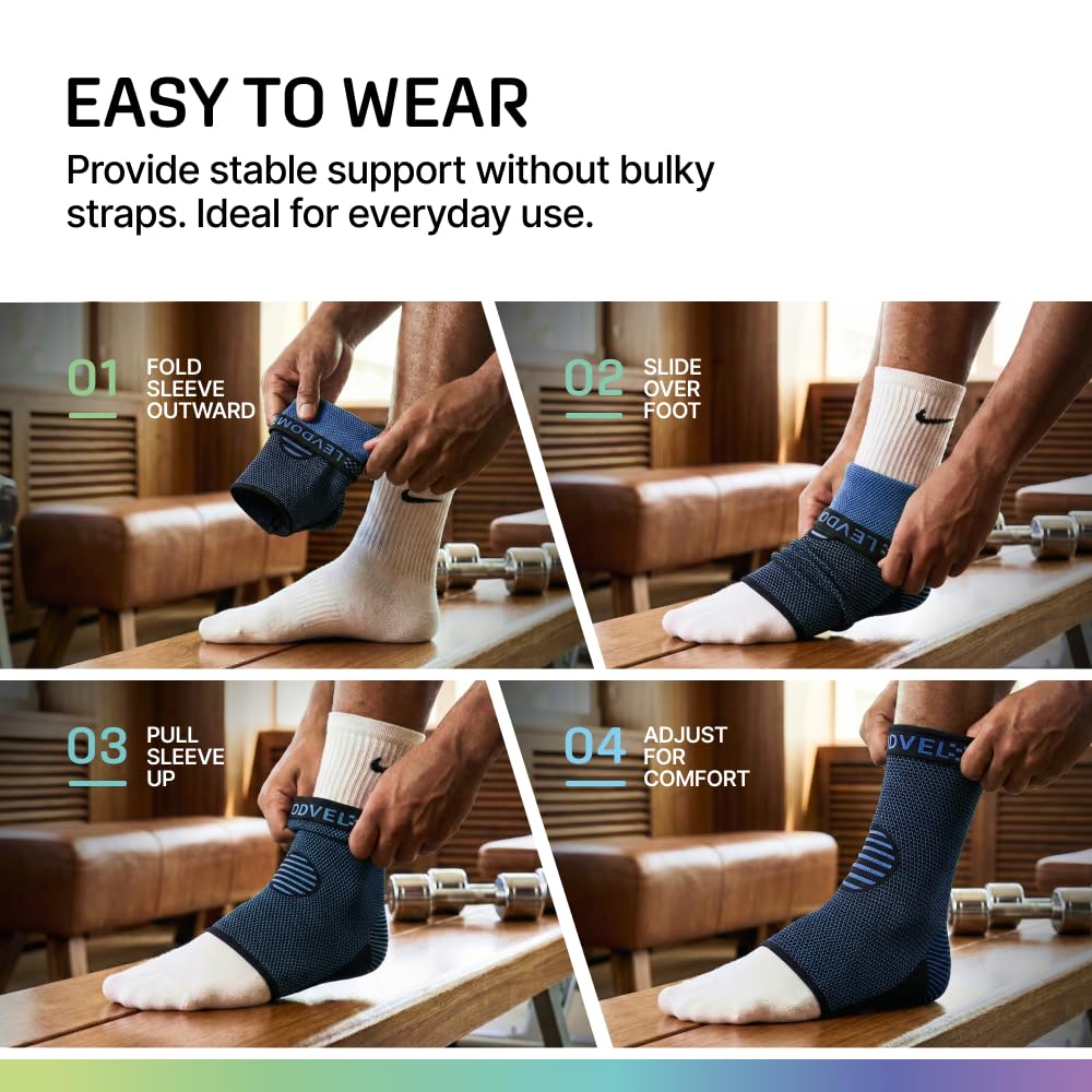 Modvel deportista con tobillera durante entrenamiento para control activo