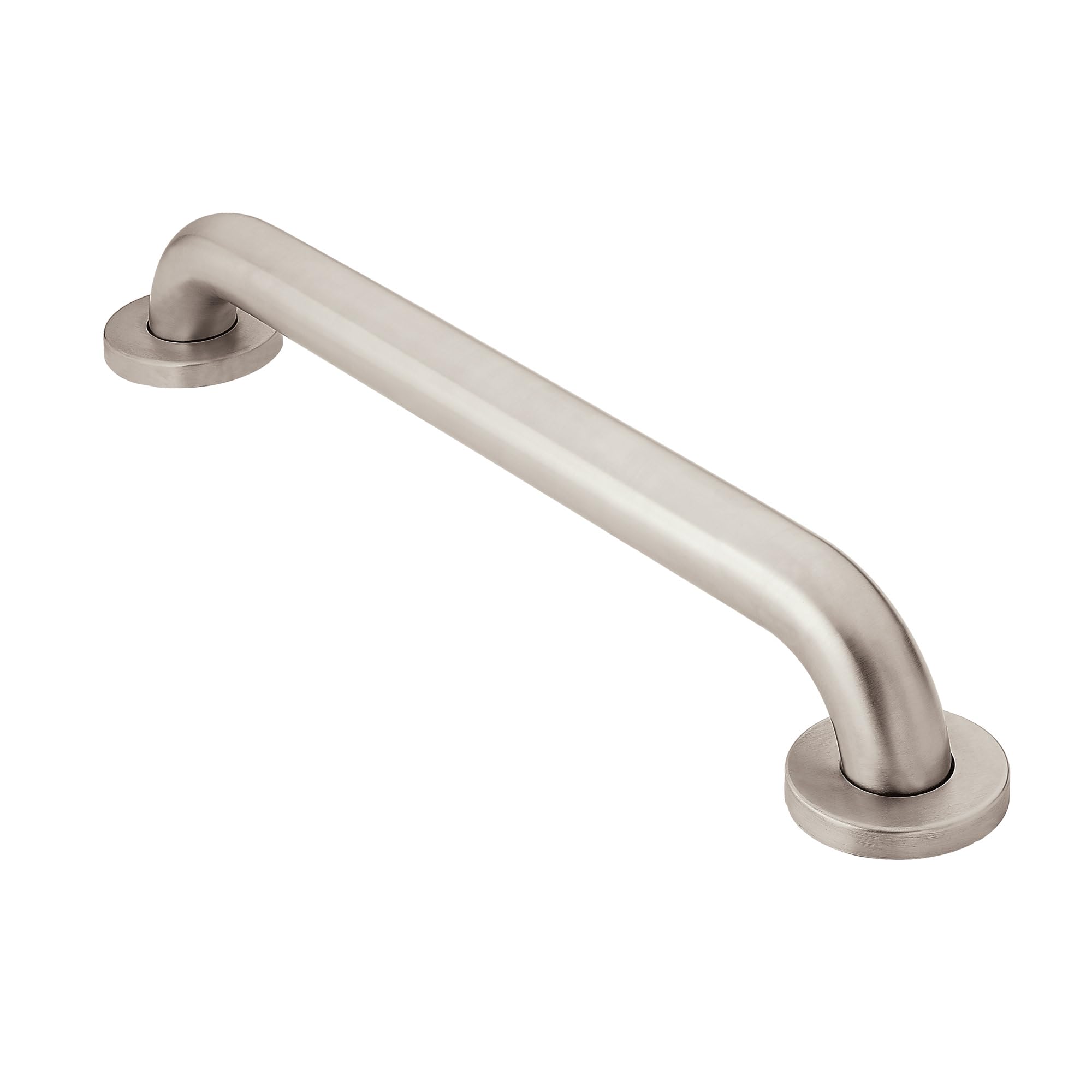 Moen barra frontal latón pulido mostrando acabado elegante y durabilidad