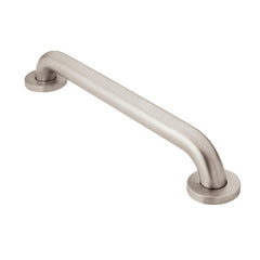 Moen barra frontal latón pulido mostrando acabado elegante y durabilidad