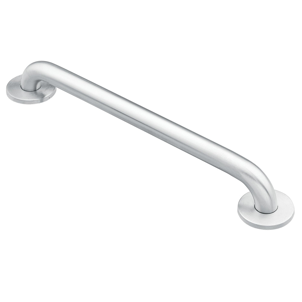 Moen barra frontal 32 pulgadas mostrando soporte firme y estética coordinada