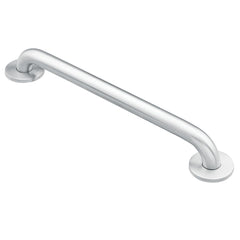 Moen barra frontal 32 pulgadas mostrando soporte firme y estética coordinada