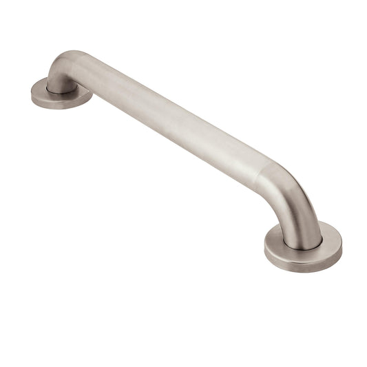Moen barra 36 pulg frontal mostrando agarre seguro y diseño discreto