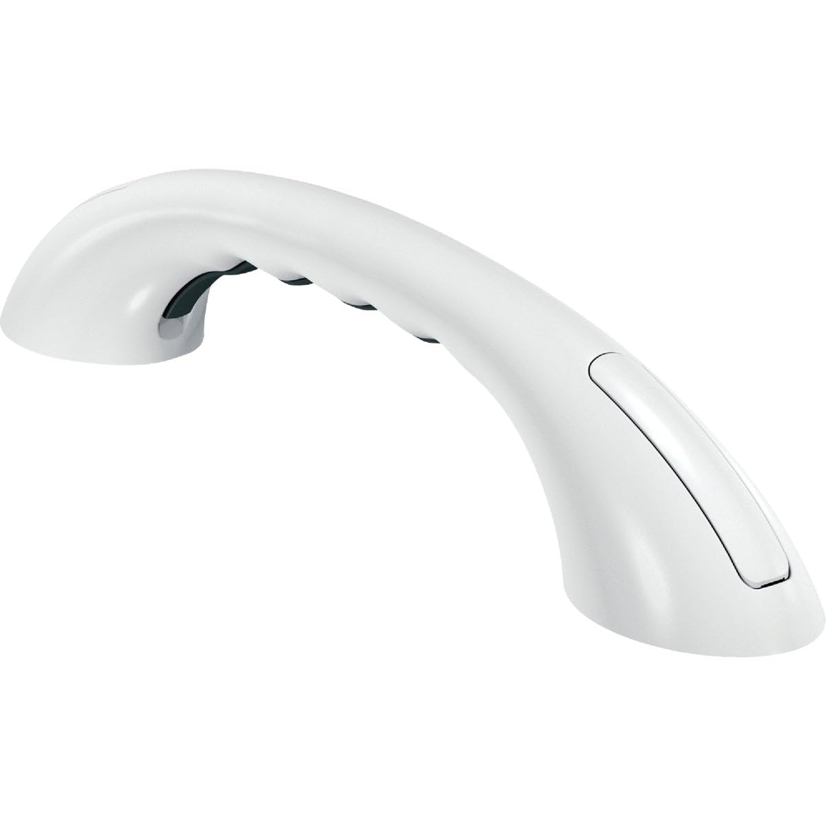 Moen LR2250DW vista frontal con acabado Glacier White y diseño elegante que aporta seguridad