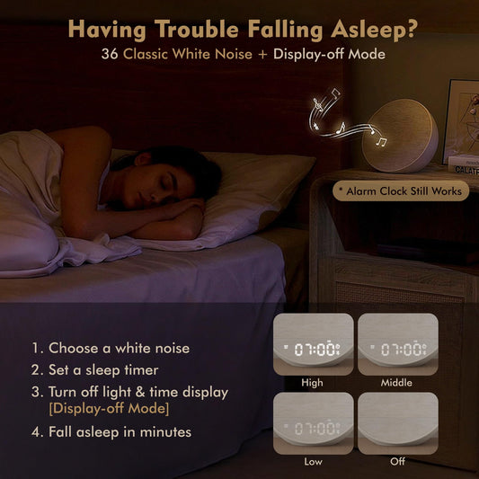 MOFOYEAH 36-sounds white noise library to mask distractions at bedtime