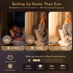 MOFOYEAH display-off mode visible for a dark room while alarm stays on