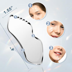 MoHern Gua Sha usada en mandíbula mejora contorno facial