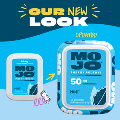 MOJO primer plano de ingredientes mostrando origen y calidad