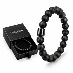 MojoFlow pulsera frontal mostrando diseño masculino y equilibrio